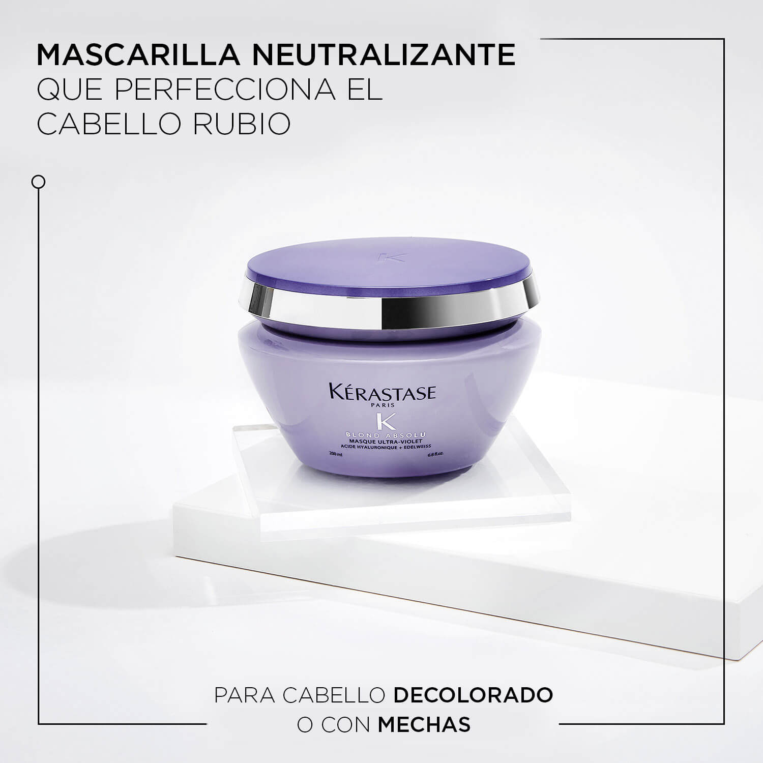 MASQUE ULTRA-VIOLET 200 ML (NEUTRALIZANTE PARA CABELLO RUBIO MUY SENSIBILIZADO)